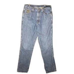 Cinch Men Jeans Blue Wash Straight Leg 36x38 Cotton Denim Casual‎ Workwear